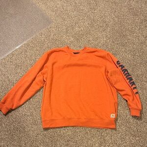 Carhartt Men's Bold Orange Crewneck Sweater